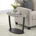 Gestoffeerde bank van hout, kleur beige